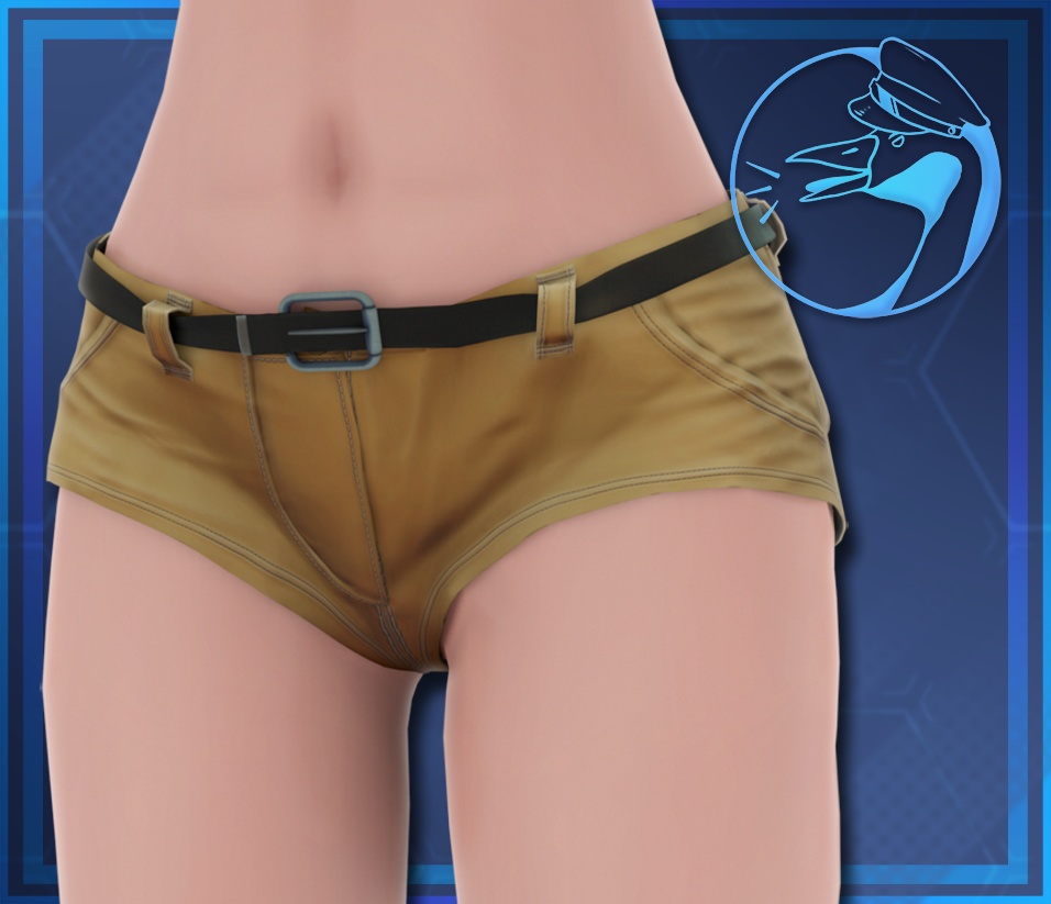 カーキのブーティショーツ Khaki Booty Shorts