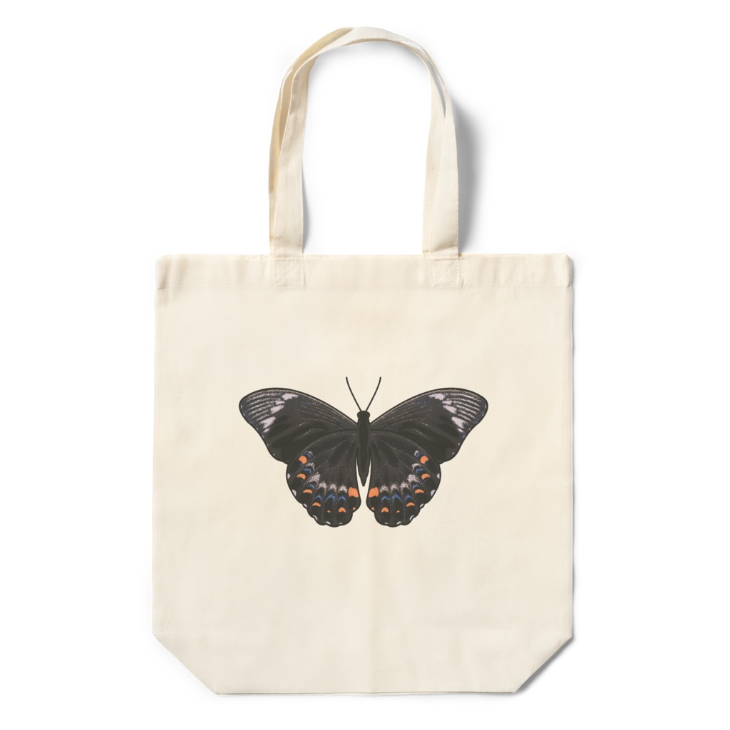 蝶柄エコバッグ(オーチャード・スワローテイル)