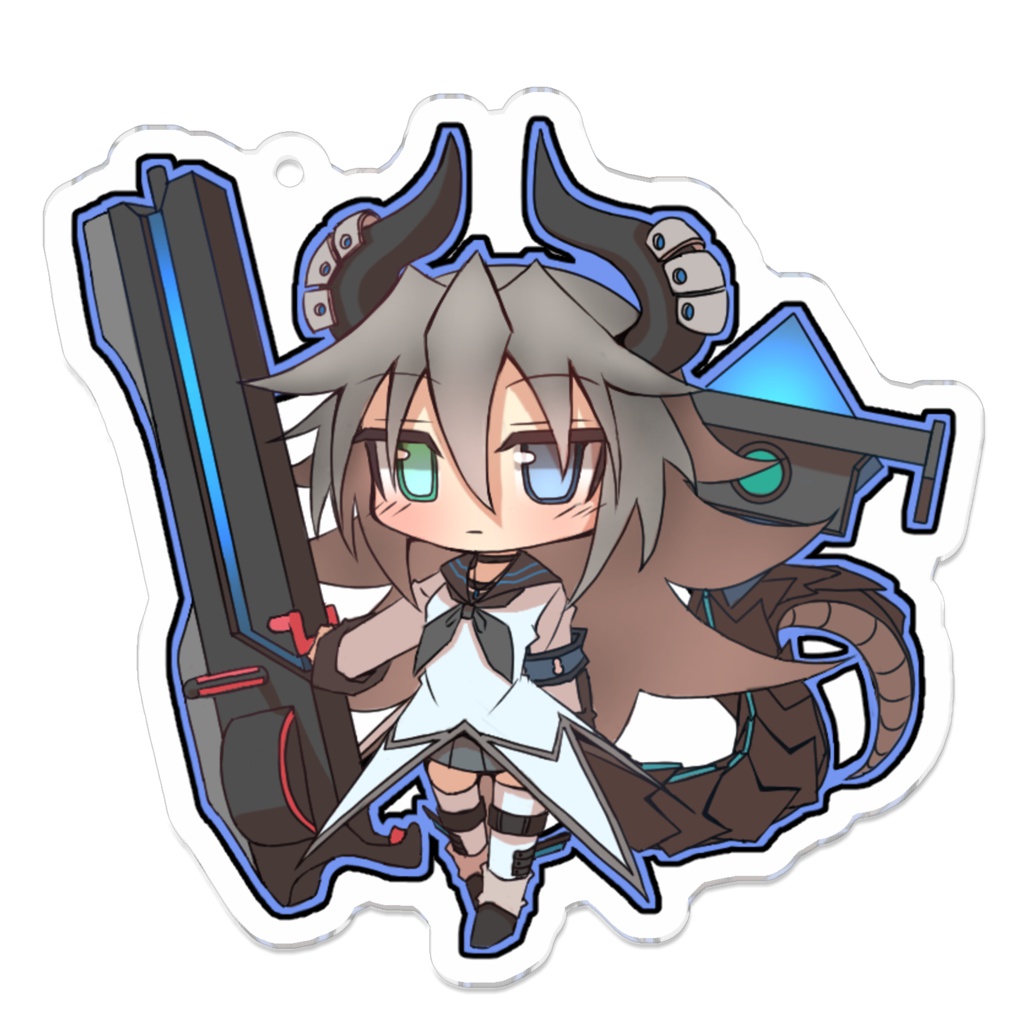 うちの子アクリルキーホルダー「スノーボウル」