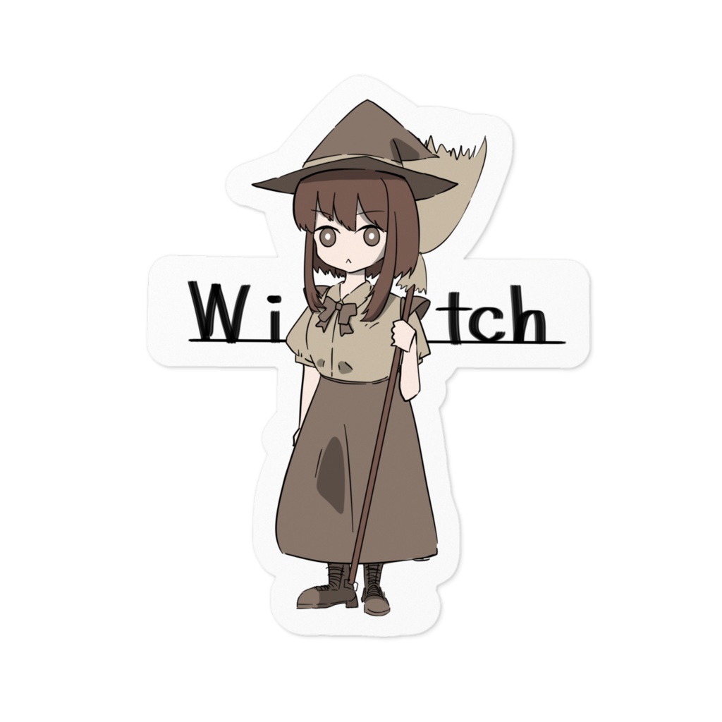 うちの魔女っ子サイラちゃんのステッカー