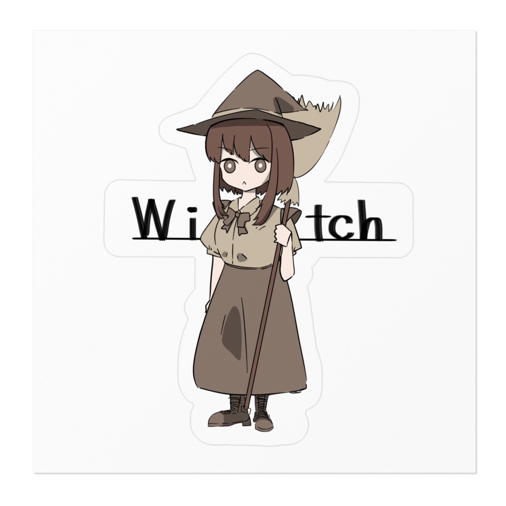 うちの魔女っ子サイラちゃんのステッカー