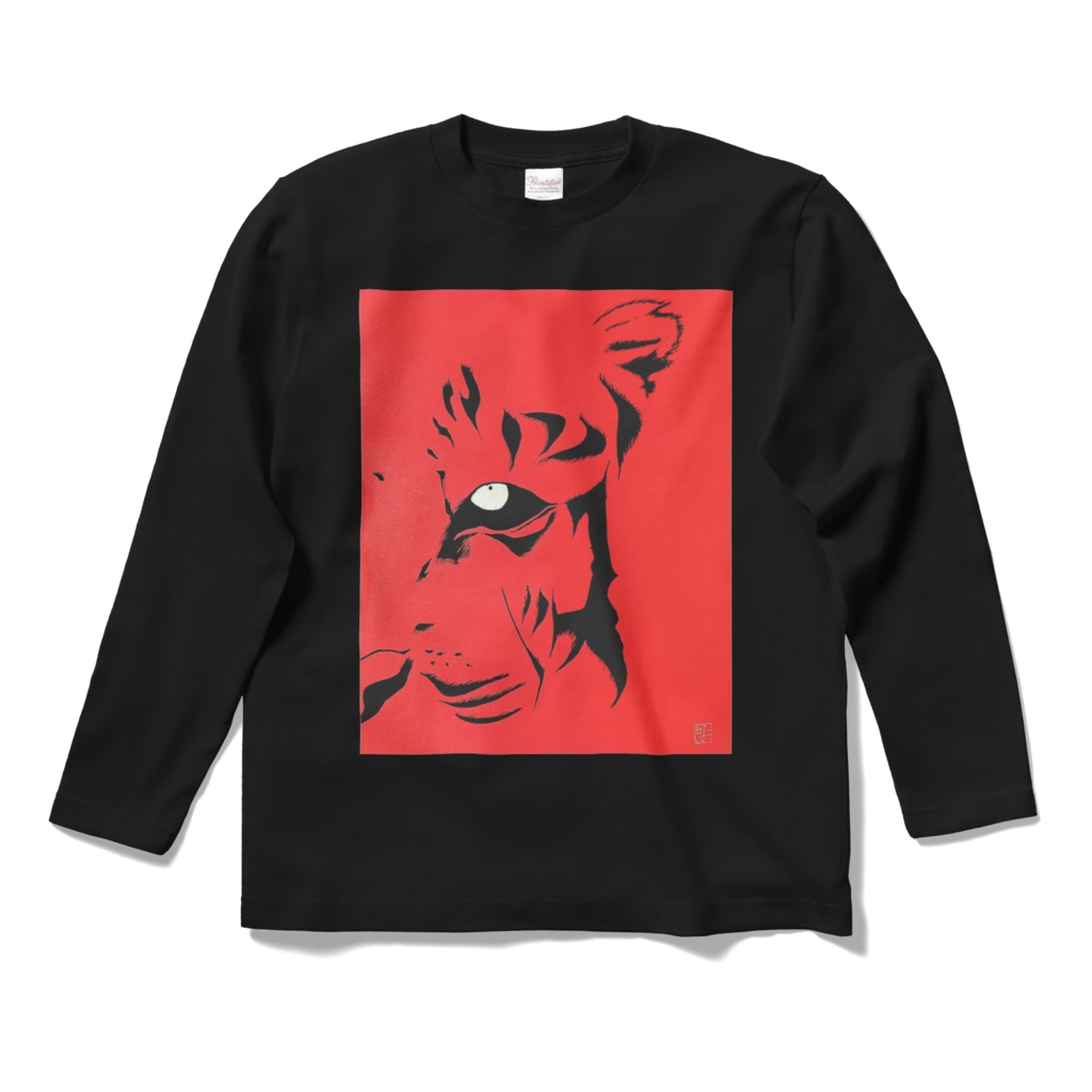 虎ーロングTシャツ黒ー