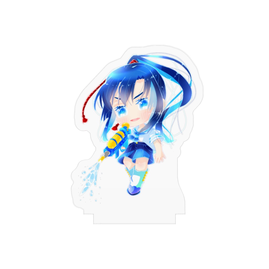 水鉄砲で遊ぶ神田