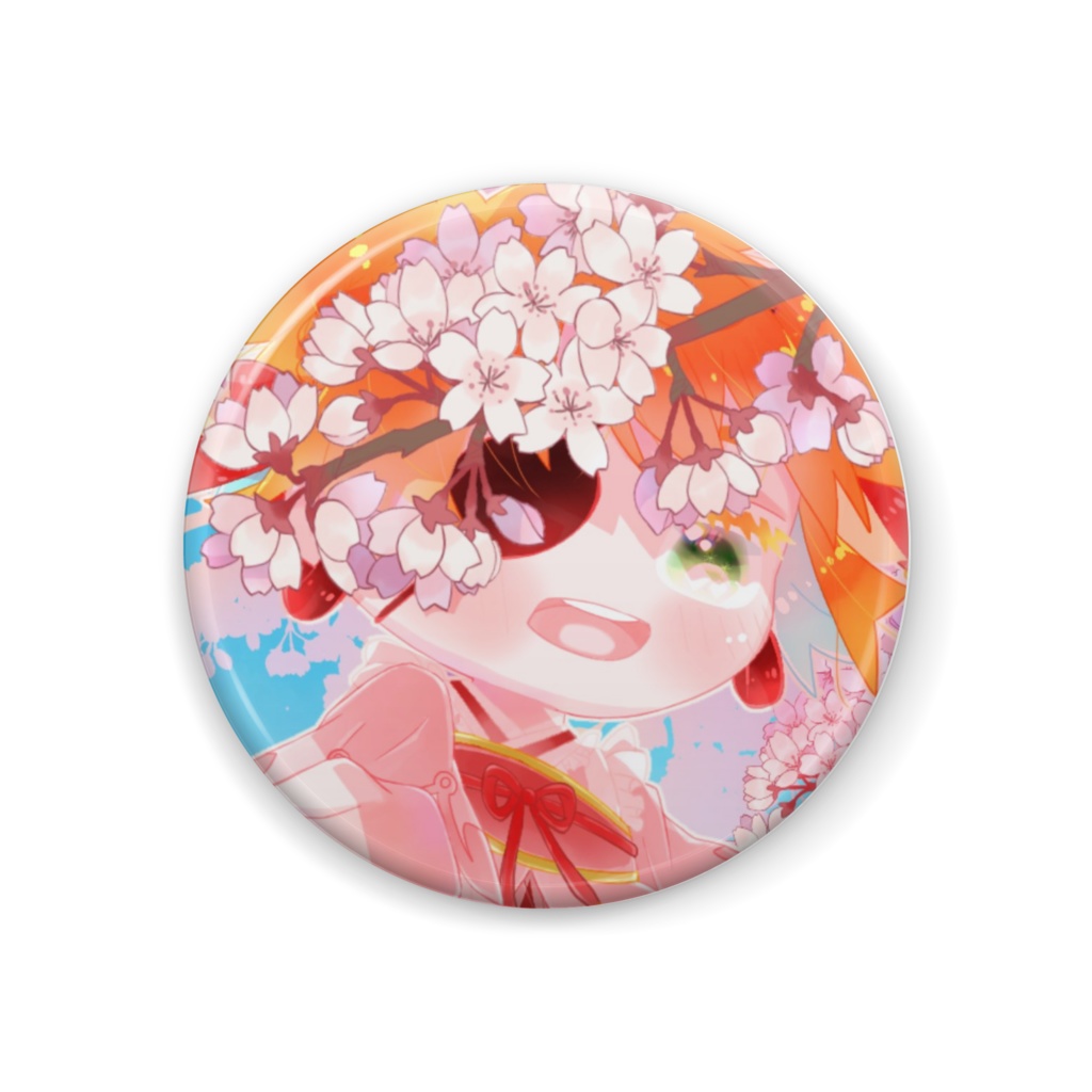 桜なラビ缶バッジ