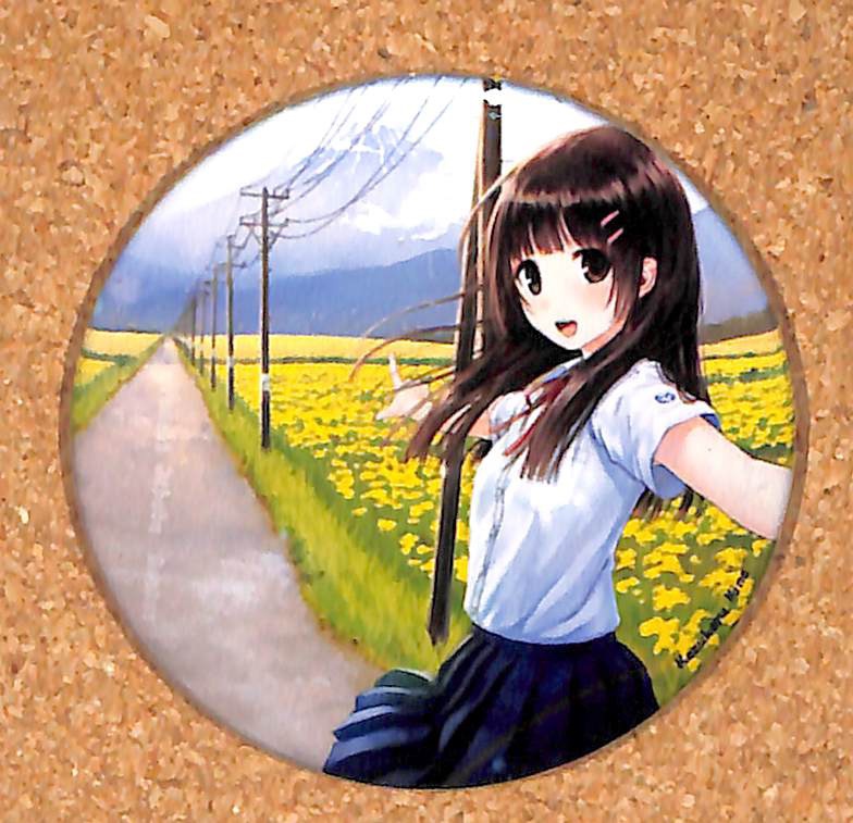 ～前を向いて歩こう～　(美電柱観測プロジェクト)　　　　　　　　　　缶バッチ（缶バッジ）　