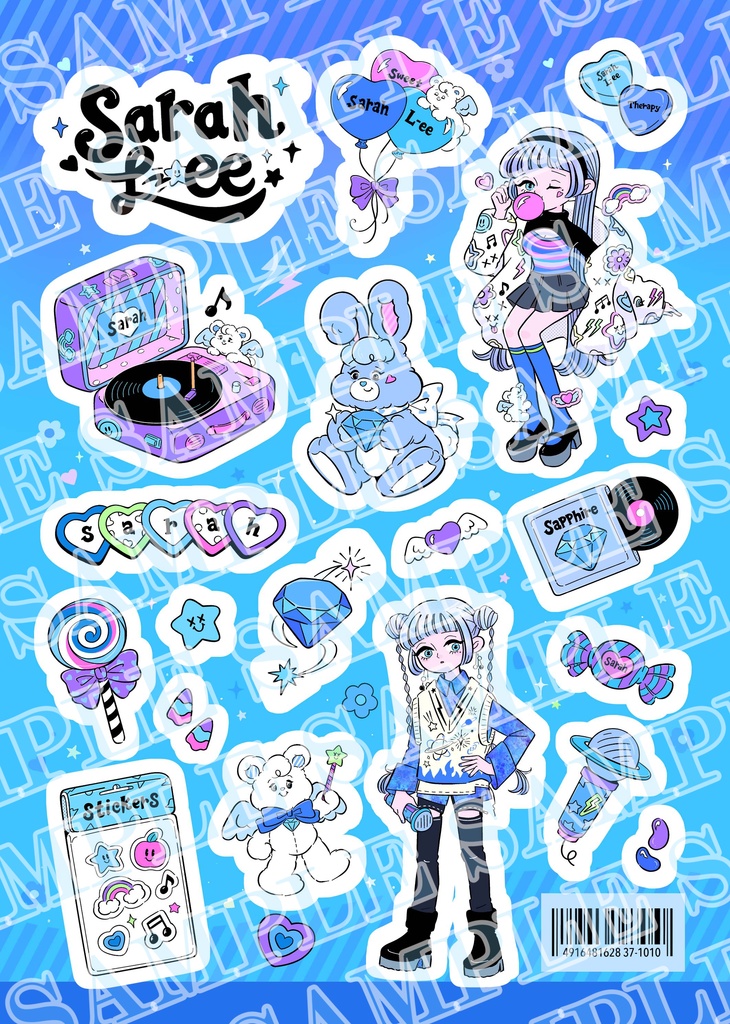 【再入荷】Sarah L-ee オリジナルシール「Sapphire」💎