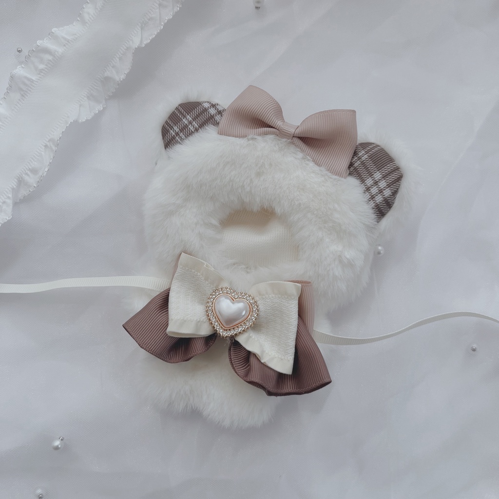 ribbon froncé/tendre cacao 10〜12cm