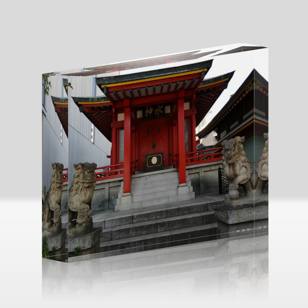 魚河岸水神社アクリルブロック