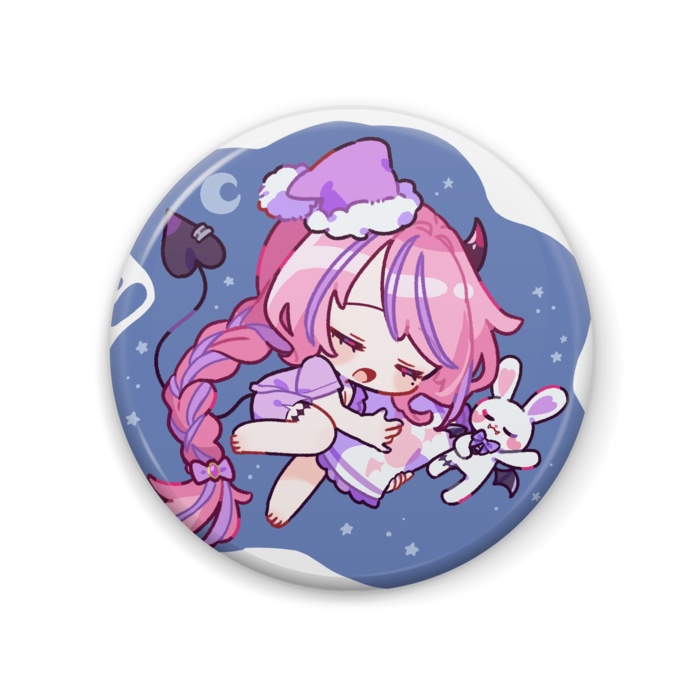 魔宵きらら缶バッジ-57mm(LINEスタンプver)