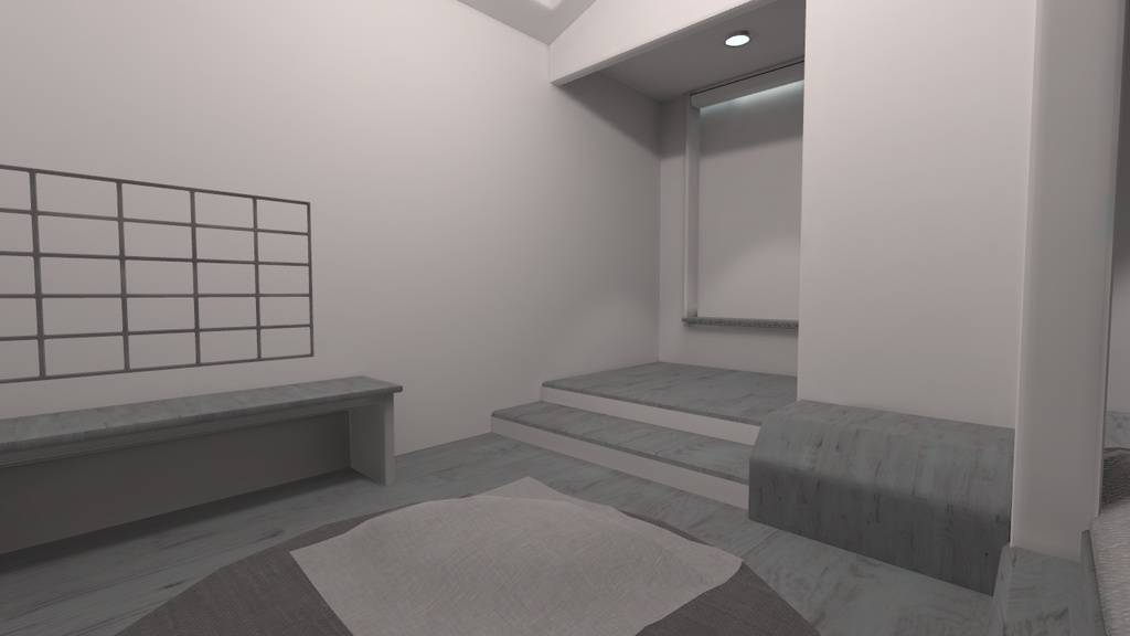 【VRChat向けワールド】Grayscale OneRoom