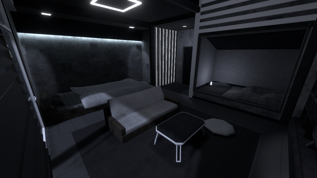 【VRChat向けワールド】MonotoneStyleRoom