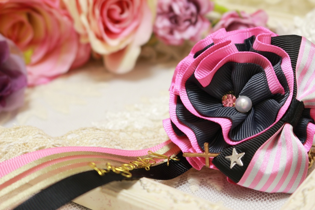 アメ独イメージ リボンバッグチャーム