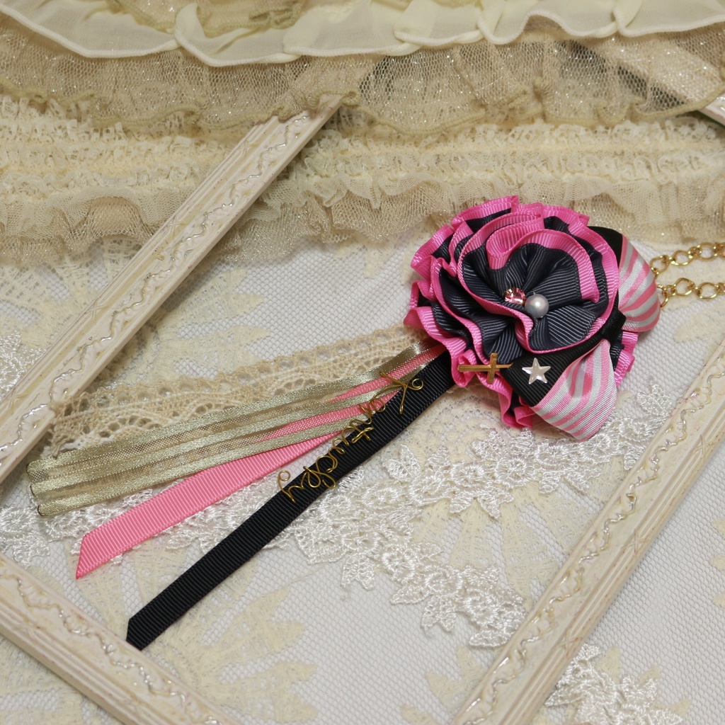 アメ独イメージ リボンバッグチャーム