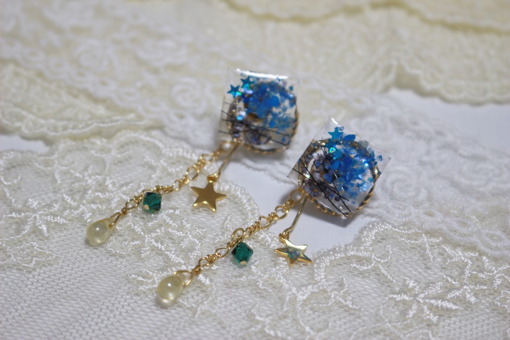 BB&MTCイメージピアス(スクエアスター)