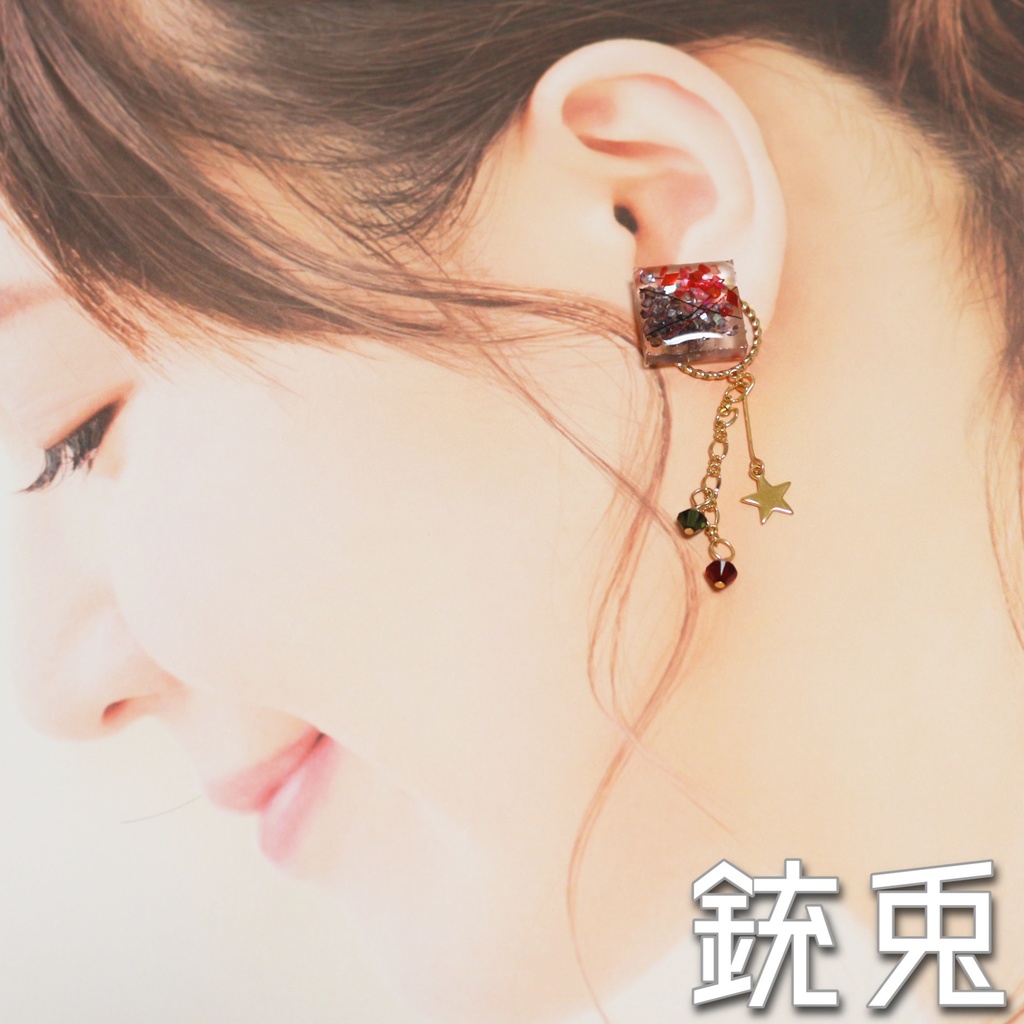 BB&MTCイメージピアス(スクエアスター)