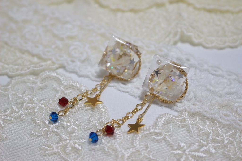 BB&MTCイメージピアス(スクエアスター)