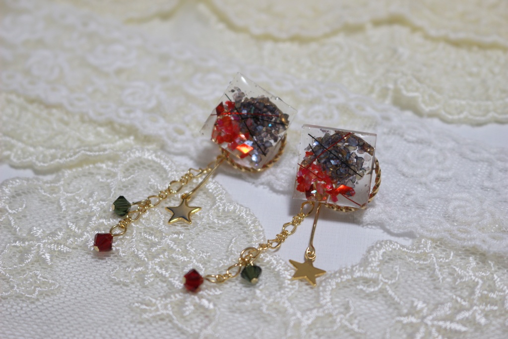 BB&MTCイメージピアス(スクエアスター)