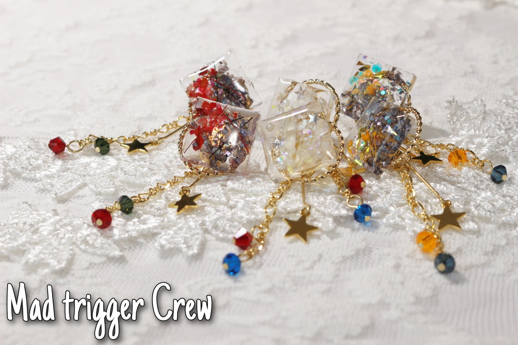 BB&MTCイメージピアス(スクエアスター)