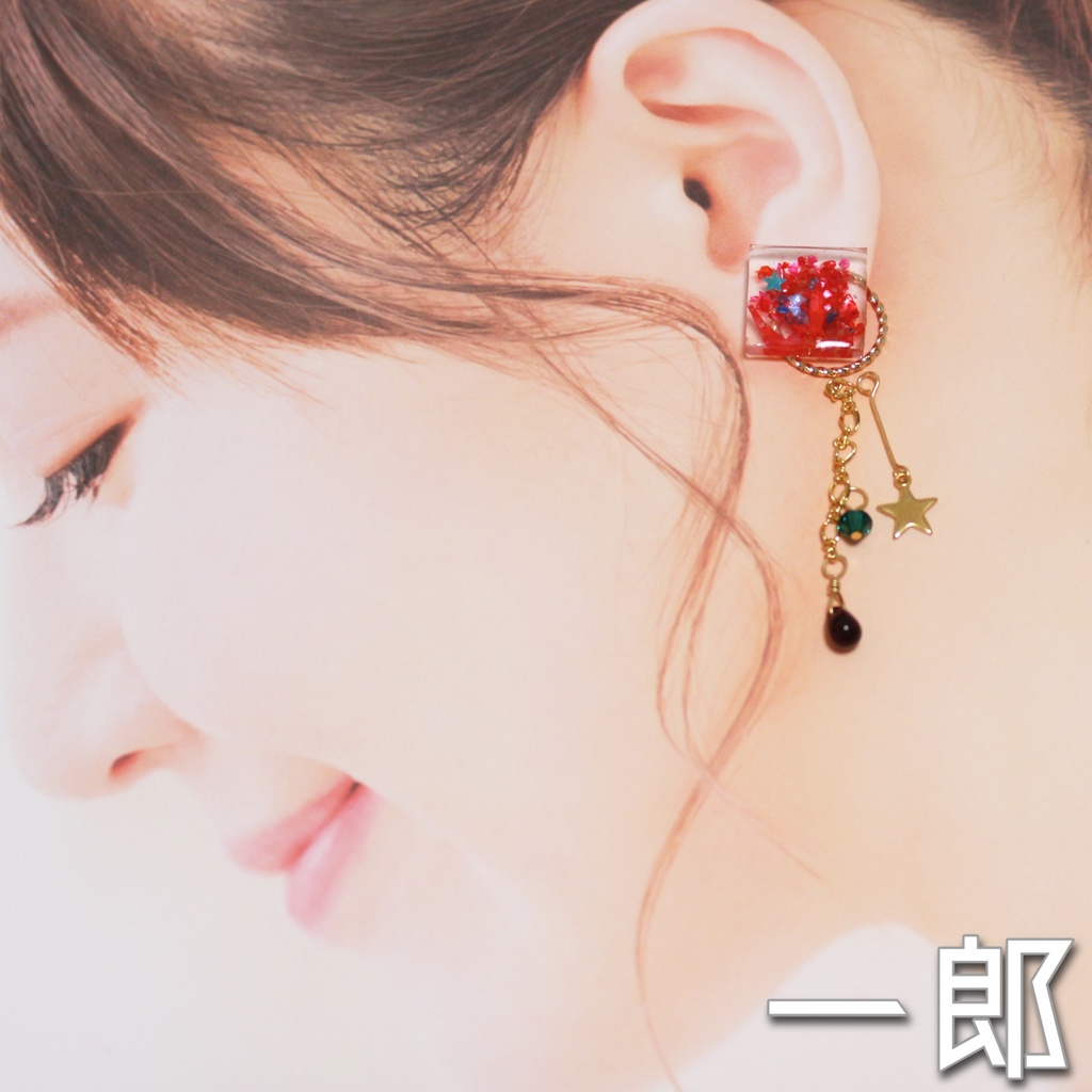 BB&MTCイメージピアス(スクエアスター)