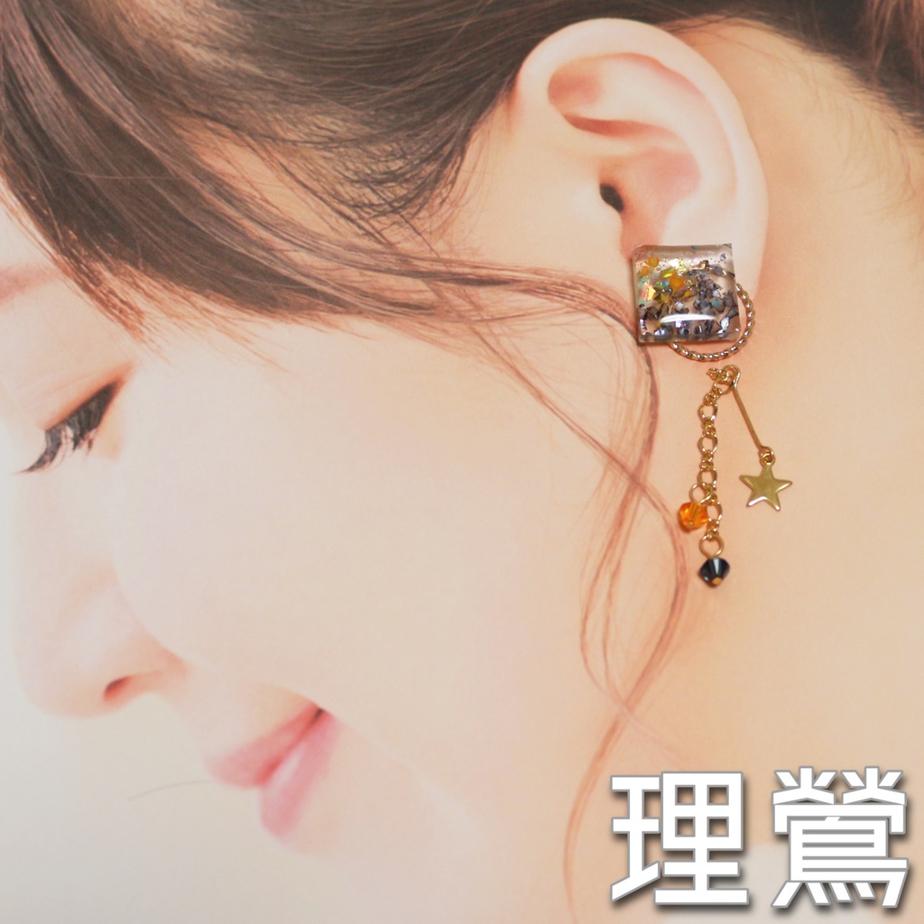 BB&MTCイメージピアス(スクエアスター)