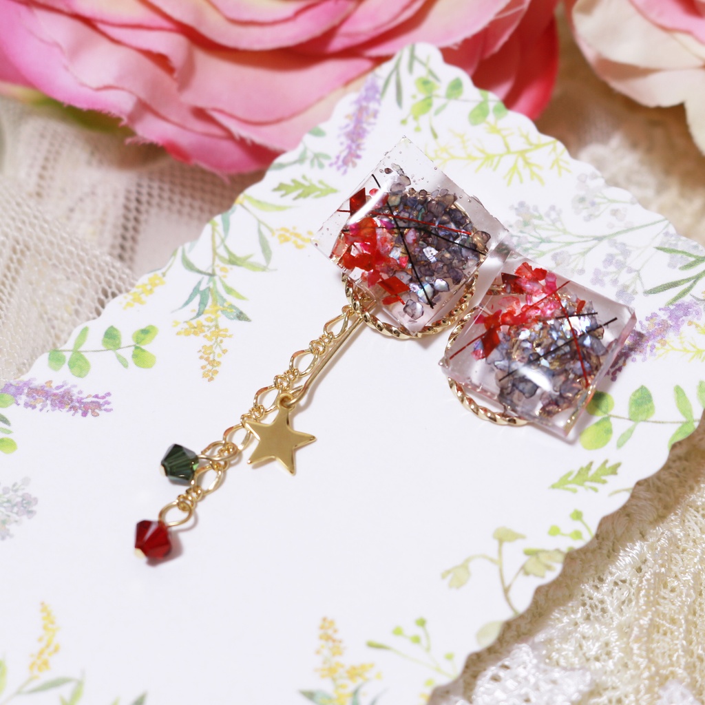 BB&MTCイメージピアス(スクエアスター)