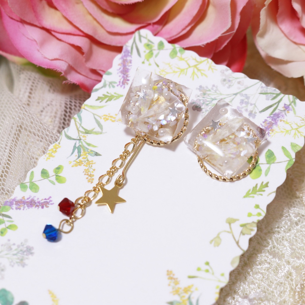 BB&MTCイメージピアス(スクエアスター)