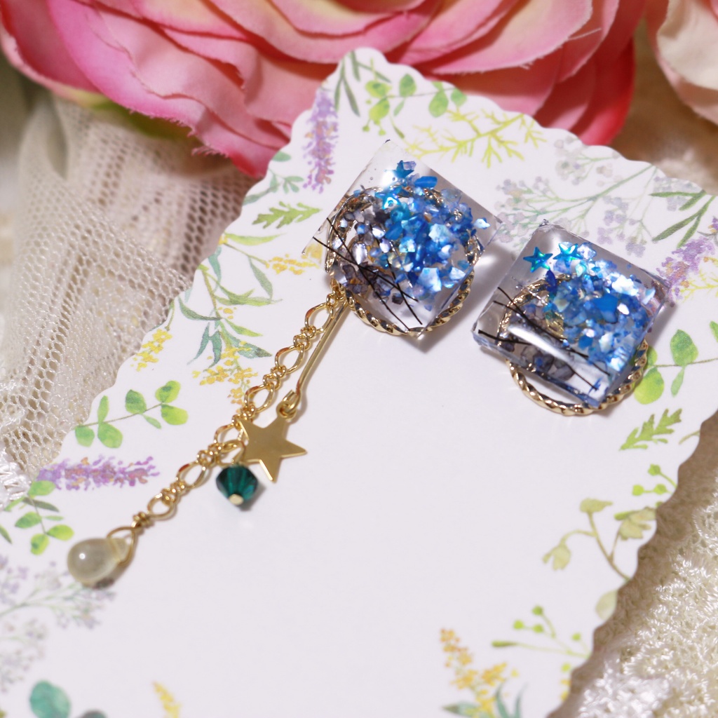 BB&MTCイメージピアス(スクエアスター)