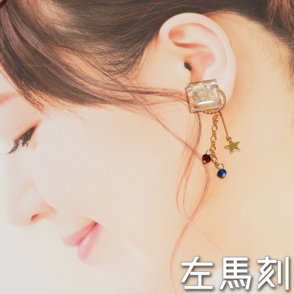 BB&MTCイメージピアス(スクエアスター)