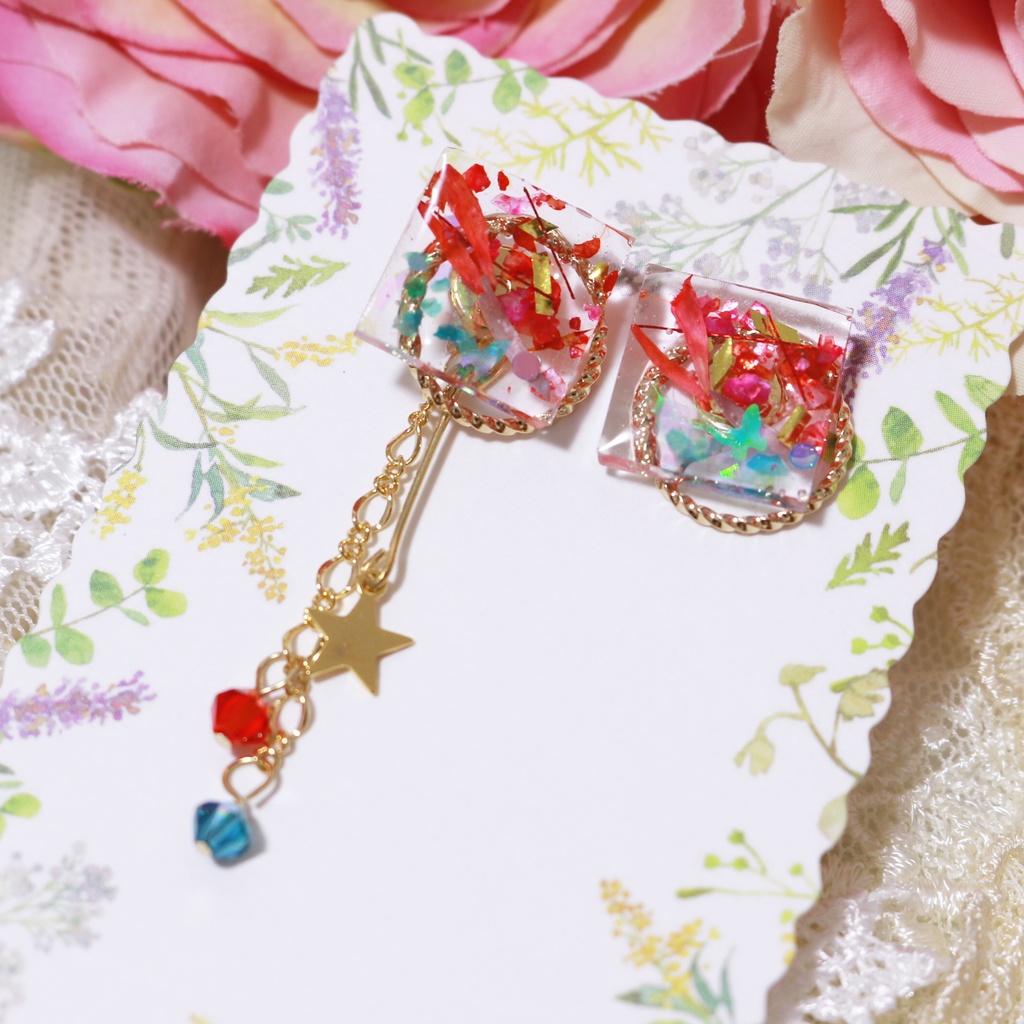 BAT&どイメージピアス(スクエアスター)