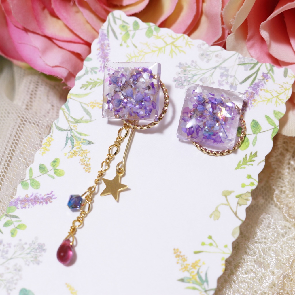 BAT&どイメージピアス(スクエアスター)