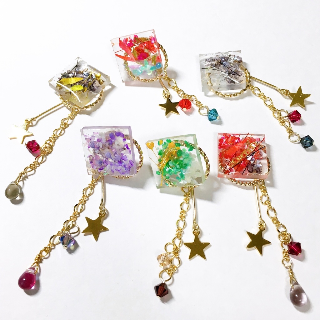 BAT&どイメージピアス(スクエアスター)