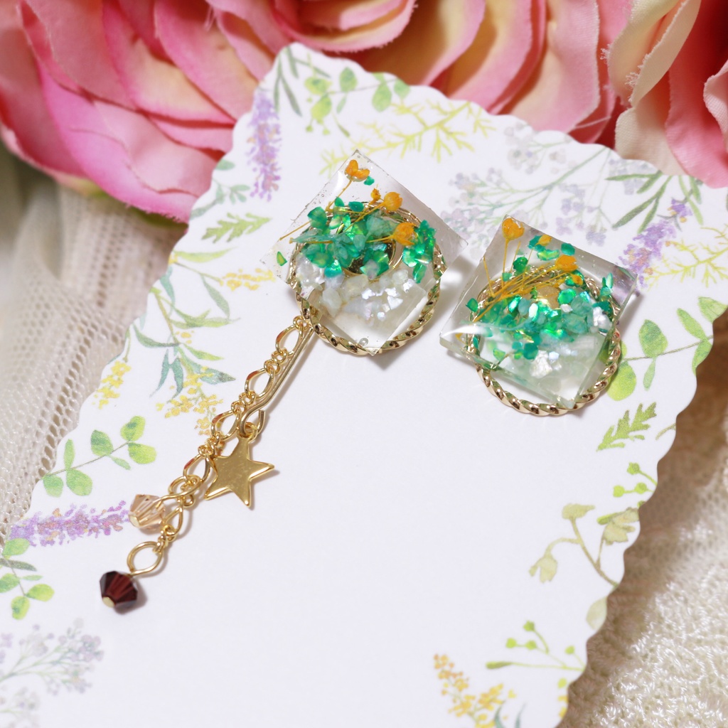 BAT&どイメージピアス(スクエアスター)