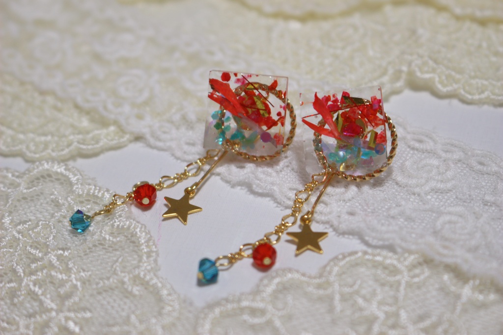 BAT&どイメージピアス(スクエアスター)