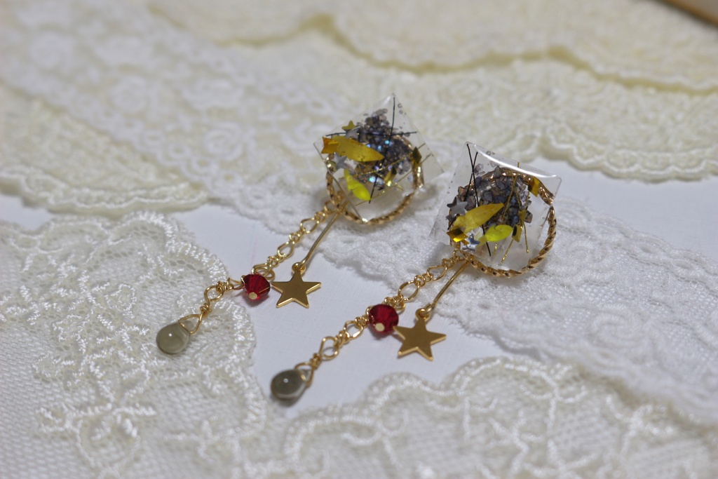 BAT&どイメージピアス(スクエアスター)