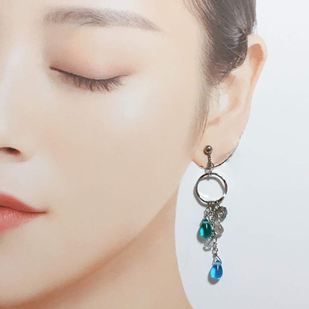 BATイメージ フープ&ドロップピアス