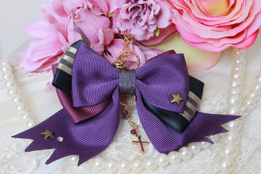 フィッシュルイメージリボンバッグチャーム