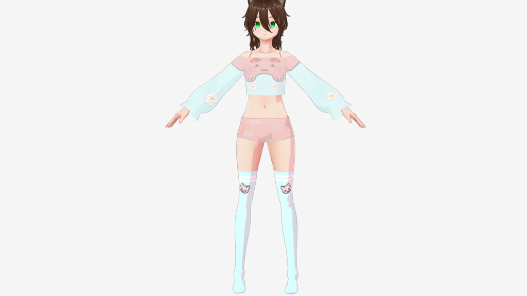Cat girl socks 