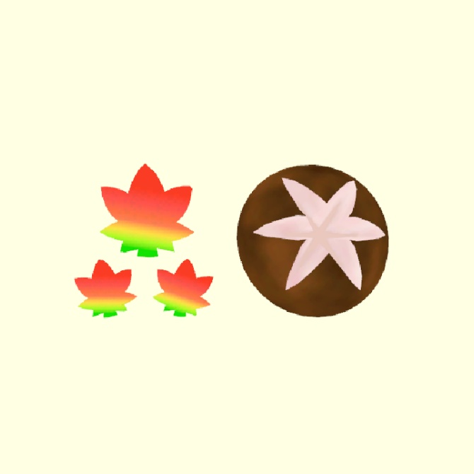 もみじ麩と椎茸