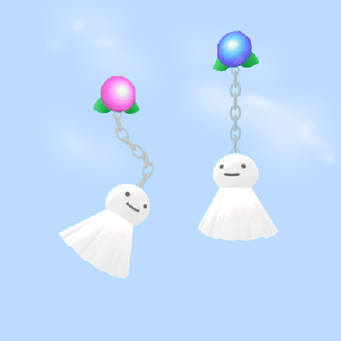 てるてるぼうずイヤリング