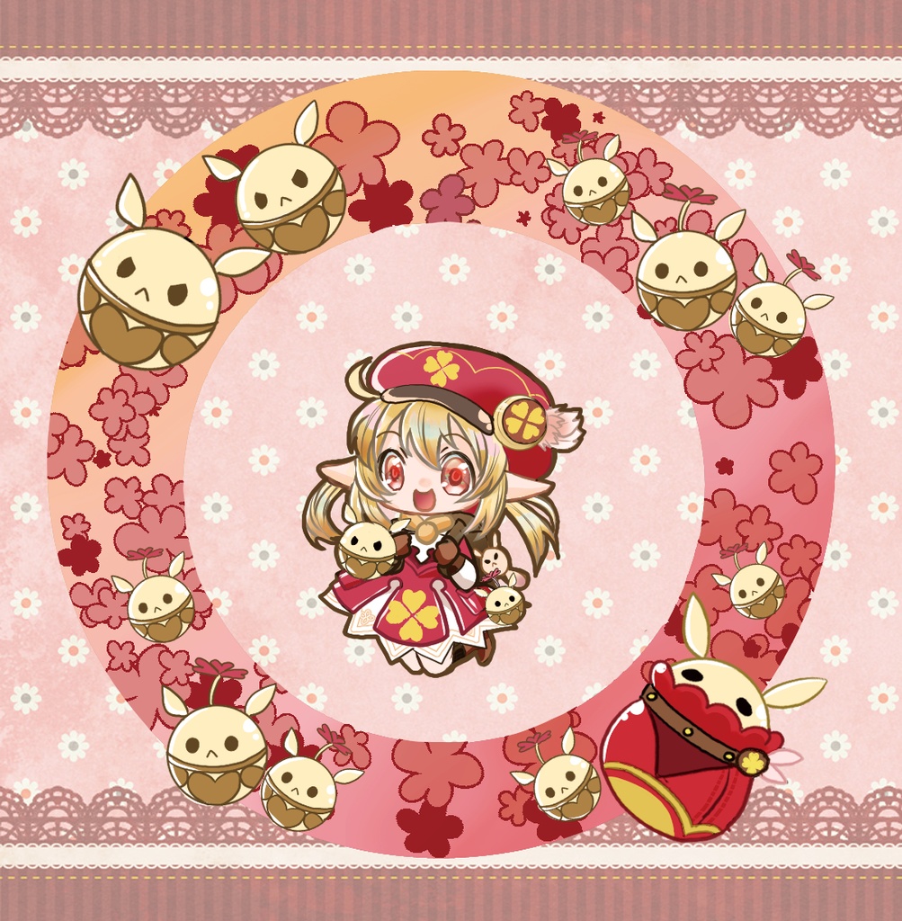 【原神】クレー　ぶらぶらアクリルキーホルダー