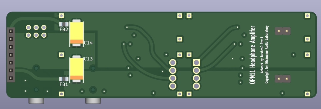 OPM11 Headphone Amplifier for Mobile PosNeg Battery Lite