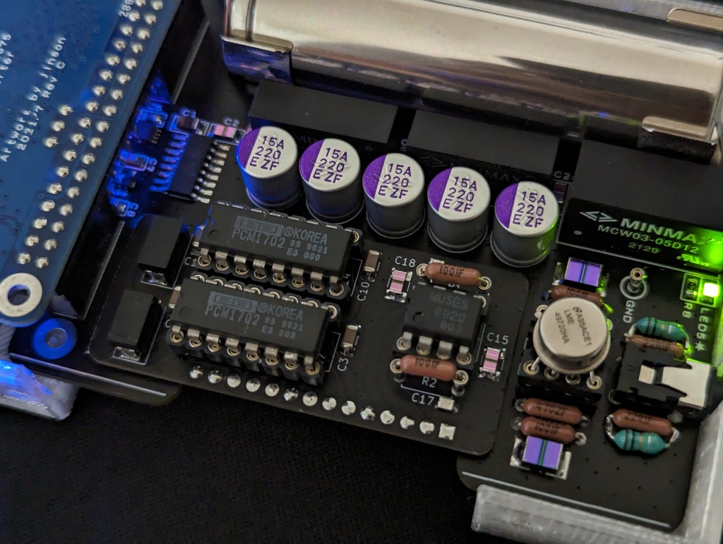 PCM1702P DAC BOARD Rev.1.0(艶なし黒基板)