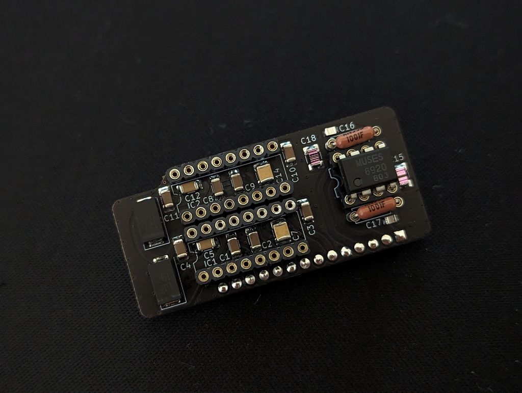 PCM1702P DAC BOARD Rev.1.0(艶なし黒基板)