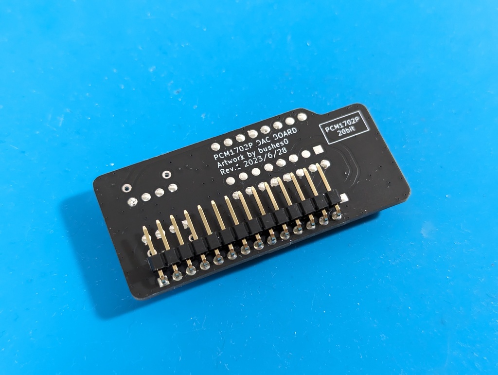 PCM1702P DAC BOARD Rev.1.0(艶なし黒基板)