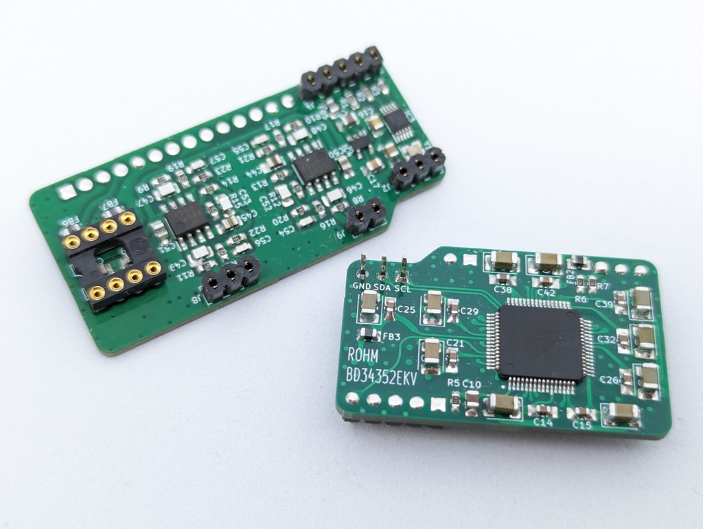 BD34352EKV MAX DAC BOARD Rev.2 + I2C DAC-BASE Rev.Zero