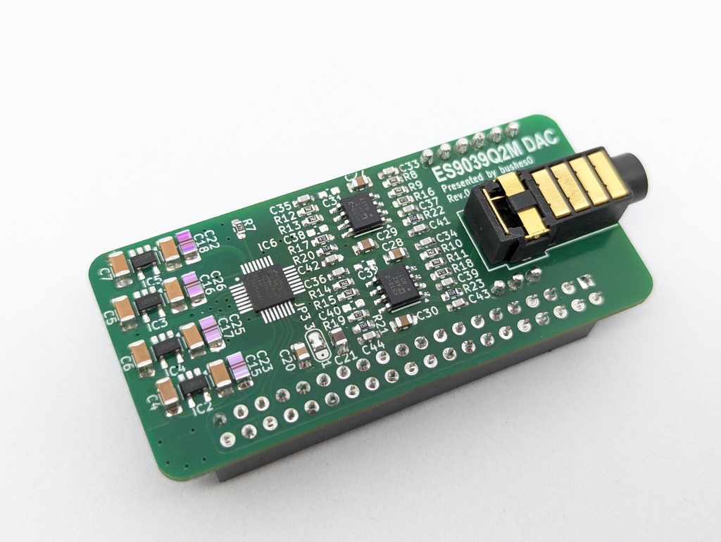 ES9039Q2M DAC BOARD Rev.0（緑レジスト）
