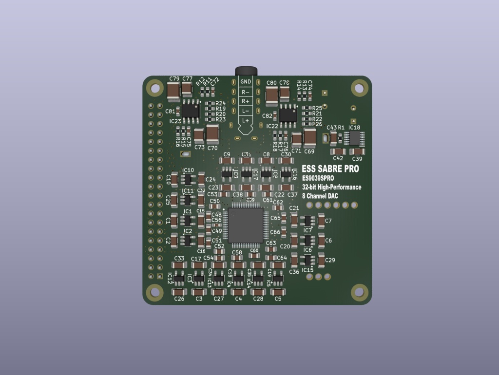 ES9039SPRO DAC Rev.2(緑レジスト)(オトモノ展示オフ特別価格)
