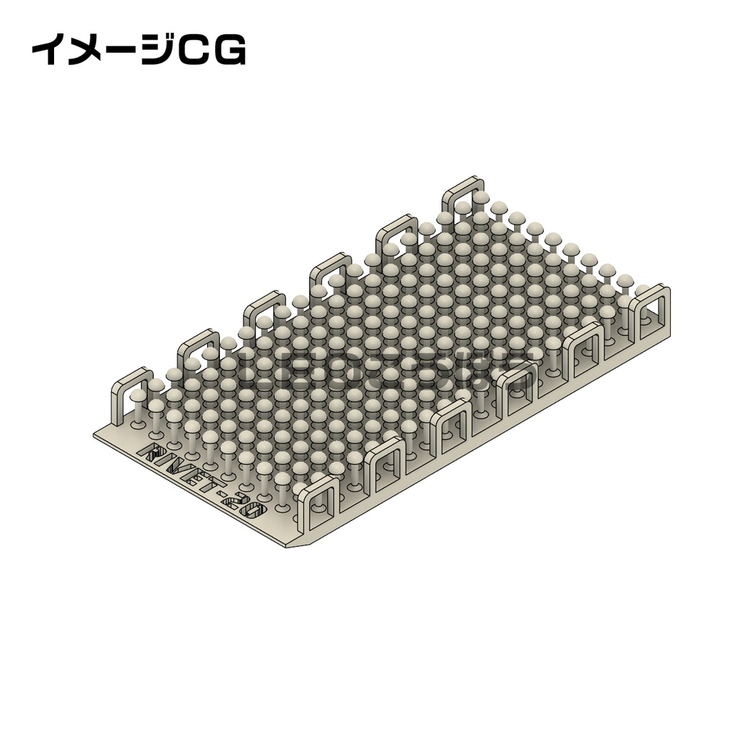 リベットモールド 直径:2mm ×200個 3Dプリンタ出力品 ディテールアップパーツ プラモデル用