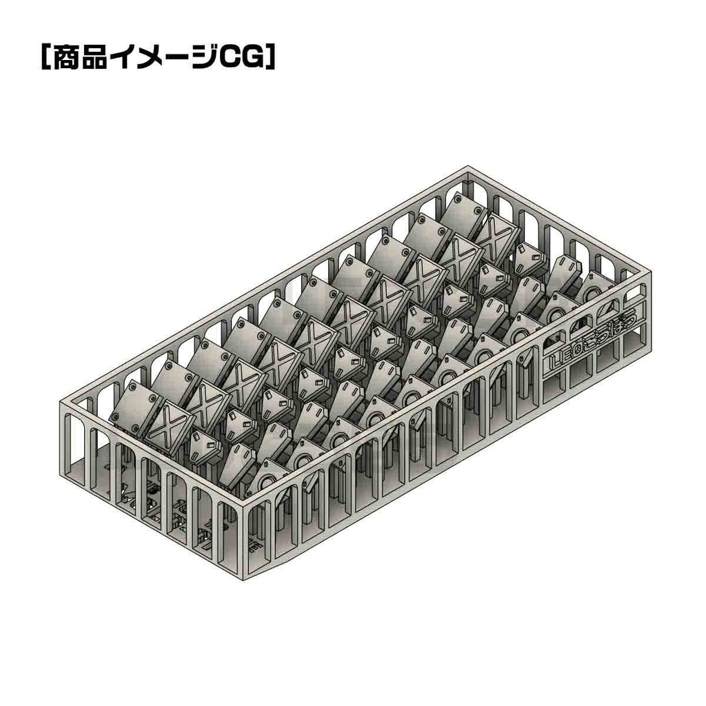 モールドパーツ01(3mm穴用) 5種類(各10個)3Dプリンタ出力品 ディテールアップパーツ プラモデル用