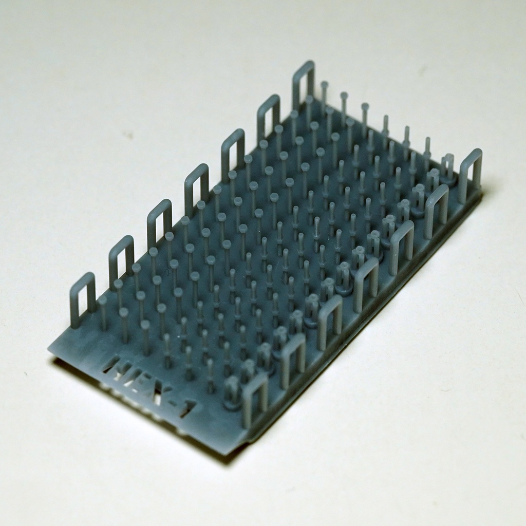 1mm六角ボルト&ナット 1シート(ボルト、ナット各45個、ナットのみ 15個) 3Dプリンタ出力品 ディテールアップパーツ プラモデル用